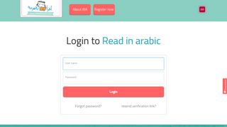 Login to Read in arabic - I Read Arabic