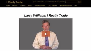 Larry Williams, Futures Trading, Futures Newsletters, Short Term ...