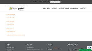 Aspen Customer Logins - Aspen Grove Solutions