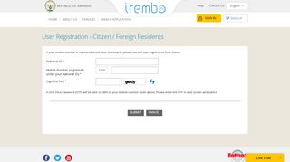 User Registration - IREMBO