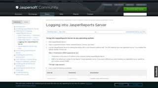 Logging into JasperReports Server | Jaspersoft Community