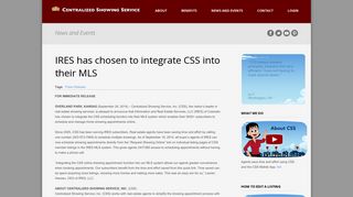 IRES has chosen to integrate CSS into their MLS