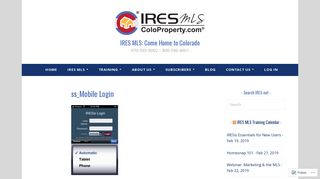 ss_Mobile Login – IRES MLS: Come Home to Colorado