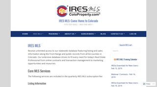 IRES MLS – IRES MLS: Come Home to Colorado