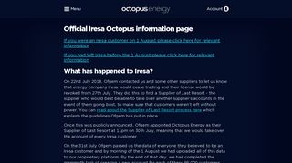 Official Iresa Octopus information page | Octopus Energy