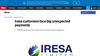 Iresa customers face big unexpected payments - Which.co.uk