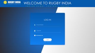 Log in - INDIAN RUGBY FOOTBALL UNION