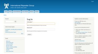 Log in | International Repeater Group