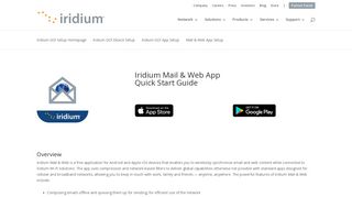 Iridium GO! Mail and Web App - Setup | Iridium Satellite Communications