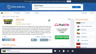 IRIE FM Listen Live - 107.5 MHz FM, Ocho Rios, Jamaica | Online ...