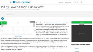 Iris by Lowe's Smart Hub Review - Pros, Cons and Verdict