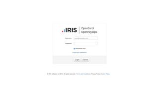 IRIS OpenEnrol Username Password Remember me? Forgot your ...