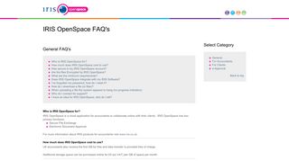 IRIS OpenSpace FAQ's