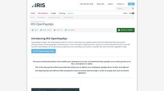 IRIS OpenPayslips - IRIS Accountancy Software