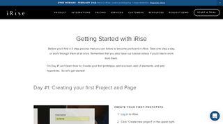 Get Started with iRise