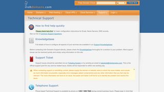 Technical Support « Irish Domains Ltd