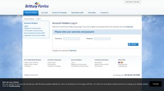 Account Holders Log in - Brittany Ferries Freight