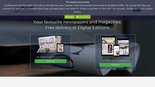 Your favourite newspapers and magazines. Free delivery or Digital ...