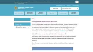 Medical Council - Your Online Registration Account