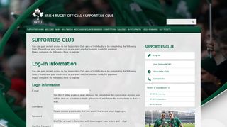 Join Online NOW! : Irish Rugby Supporters Club