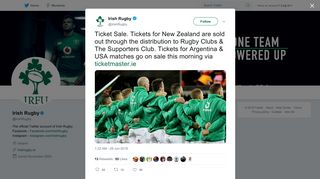 Irish Rugby on Twitter: 