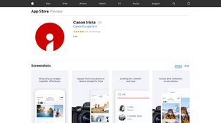 Canon Irista on the App Store - iTunes - Apple