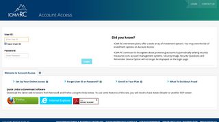 ICMA-RC Account Access