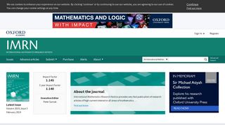 International Mathematics Research Notices | Oxford Academic