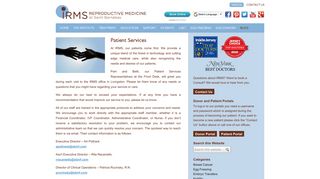 IRMS Patient Services | IRMS