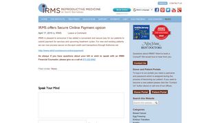 IRMS offers Secure Online Payment option | IRMS