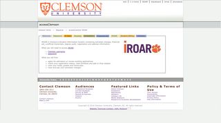 accessClemson::iROAR - Clemson Registrar - Clemson University