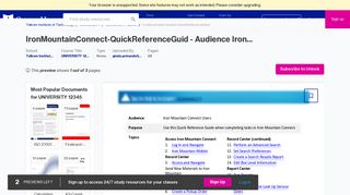 IronMountainConnect-QuickReferenceGuid - Audience Iron Mountain ...