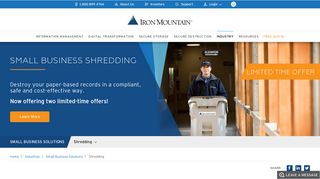 Shredding Services for Small Business | Iron Mountain