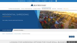 Residential Shredding Services | Iron Mountain