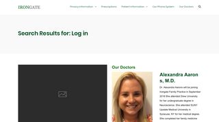 Search Results for Log in | Irongate Family Practice