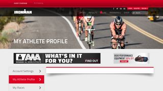 My Athlete Profile - IRONMAN Official Site | IRONMAN triathlon 140.6 ...