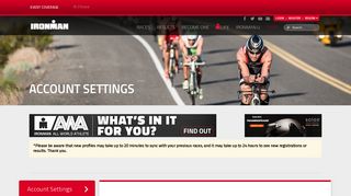 Account Settings - IRONMAN Official Site | IRONMAN triathlon 140.6 ...