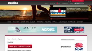 Register | IRONMAN Australia | Triathlon