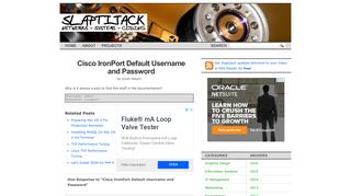 Cisco IronPort Default Username and Password | Slaptijack