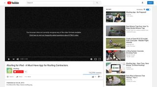 iRoofing for iPad - A Must Have App for Roofing Contractors. - YouTube