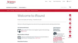 Welcome to iRound | Advisory Board