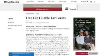 Free File Fillable Tax Forms - Investopedia