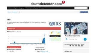IRS down? Current problems and outages | Downdetector