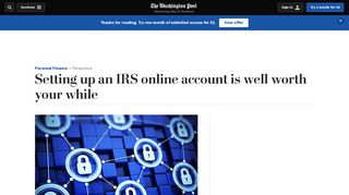 Setting up an IRS online account is well worth your while - The ...