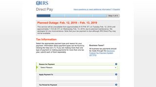 Tax Information - Direct Pay - IRS.gov
