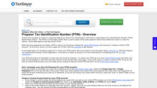 Preparer Tax Identification Number (PTIN) - Overview Knowledgebase