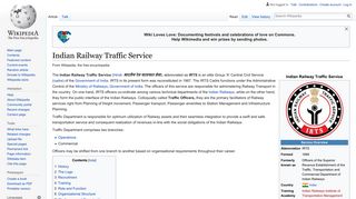 Indian Railway Traffic Service - Wikipedia
