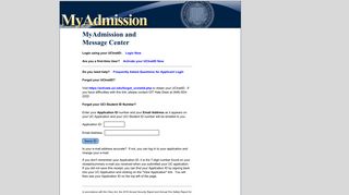 MyAdmission and Message Center - UCI