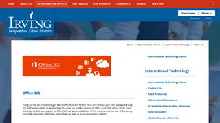 Instructional Technology / Office 365 - Irving ISD