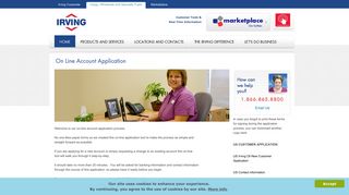 On Line Account Application - Irving Oil Commercial